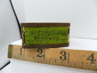 Fry ' s Chocolate Cocoa Lion Cage Menagerie Sample Miniature Tin c1910 penny Toy 2