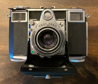 Vintage Zeiss Ikon Contessa 35mm Camera,  Case,  Filter,  Sun Shade,  Tripod Bushing