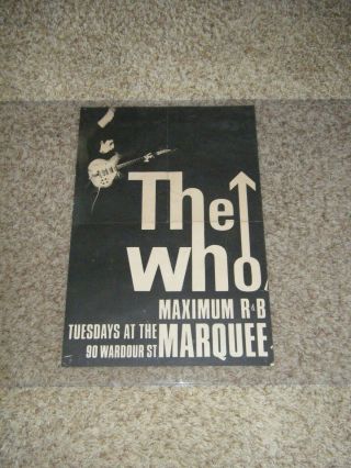 Vintage The Who Concert Poster