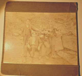 Music Group Violins Fiddles Musicians Circa 1900 Cabinet Card Photo Ohio Valley
