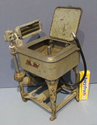 Old Cast Iron Toy Maytag Washing Machine,  Complete,  Not A Sample A Toy