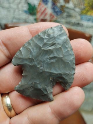 Fine 2 1/8 " Snyders Point Kentucky Arrowhead Artifact