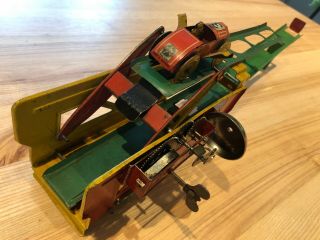DISTLER GERMANY PREWAR TIN WIND UP RACE TRACK 1930 CAR GOES UP AND DOWN 3