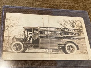 Narragansett Electric Lighting Co.  Photo Of Truck Early 1900’s,  3” X 5”