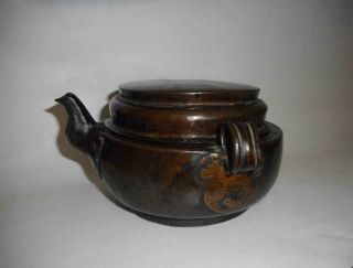 Antique Tibet Top High Aged Copper Buddhist Tantric Ritual Holy Water Pot