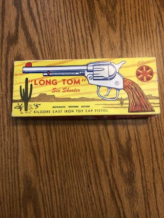 Box Only Kilgore Long Tom Six Shooter Cap Gun