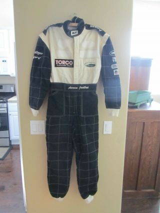Vintage Nomex Iii Race Suit Arezzo Italy Indy Car Mir Torco Spy Bell No Fear