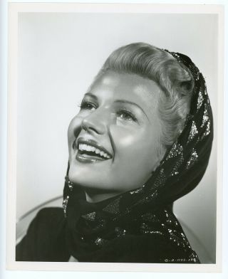 Blonde Femme Fatale Rita Hayworth The Lady From Shanghai Vintage Photograph 1947