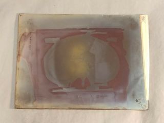 Vintage GLASS NEGATIVE SLIDE Medical Figure of Transverse Section Of Thorax 4