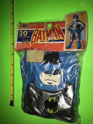 Vintage Batman Inflatable Ideal Mip Read Details Npp Figure 1974 Toy Scarce Read