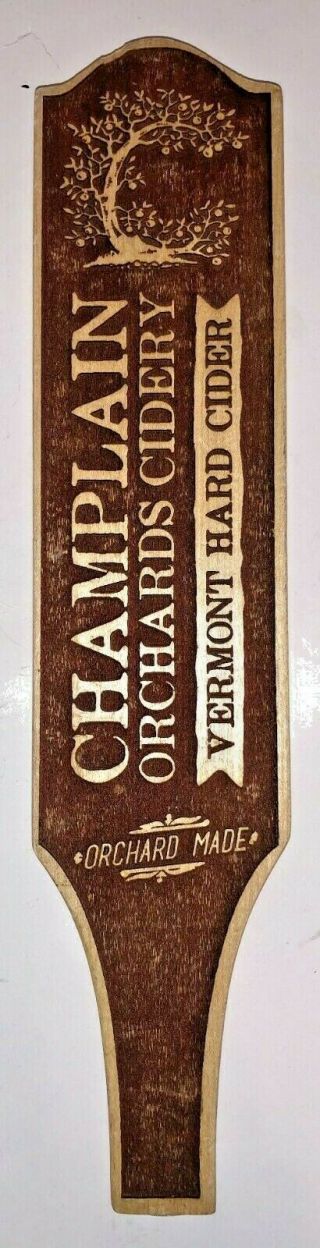 CHAMPLAIN ORCHARDS CIDERY - VERMONT HARD CIDER - BEER TAP HANDLE 2