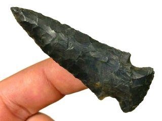 Colorful Fish Spear Point Holmes Co. ,  Ohio Arrowhead Authentic Artifact B31