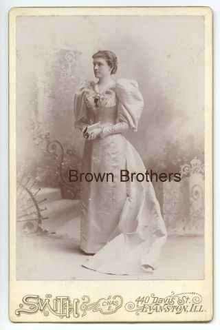 1880s Broadway Actress Bessie Cleveland Cabinet Card Photo 2 By Smith