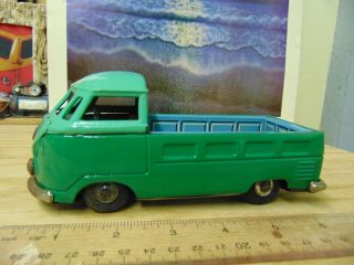 746 1950s Early Bandai Vw Volkswagen Bus Sc Pickup Truck Tin Toy