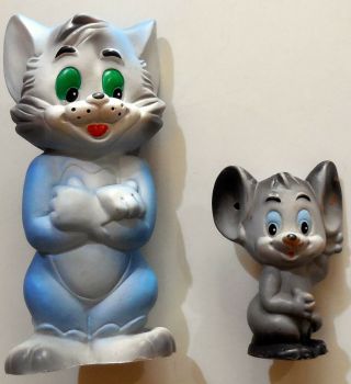 Vintage Rubber Toy Squeak Tom & Jerry Hanna Barbera Mgm Metro Golden 1960s