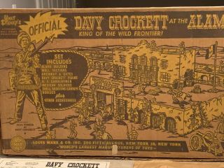 Marx Walt Disney’s Davy Crockett At The Alamo Box 3540