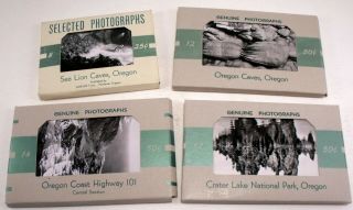 Souvenir Photo Views Crater Lake,  Sea Lion Caves,  Coast Highway & Oregon Caves