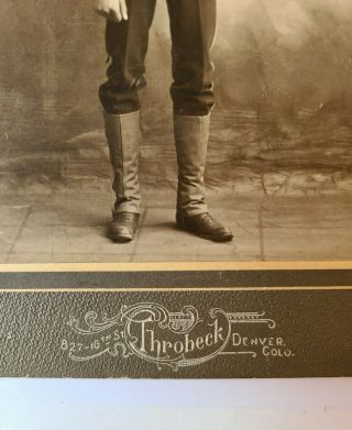 Pre - WWI,  Post Civil War Soldier Photo,  CDV,  Cabinet Card,  Indian Wars? Denver CO 4