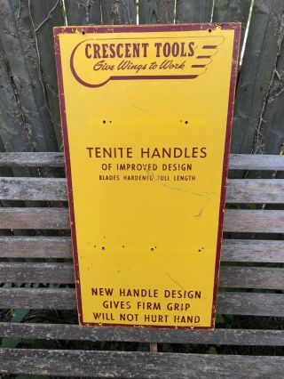 Crescent Tools Adjustable Wrench Store Display Rack Wood Db123 Vintage Crestoloy