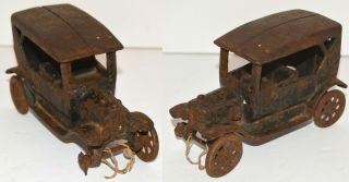 2 Cast Iron - Arcade Mccormick Deering Farmall Tractor [and] Arcade Model T Ford