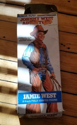Vintage Rare Marx Toys Johnny West Adventures Jamie West W/ Box
