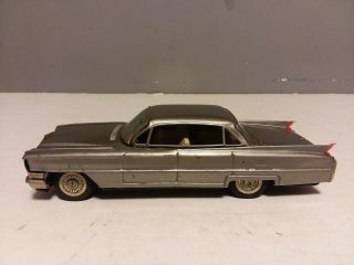 Vintage Bandai Tin Friction Cadillac Toy Car 8 " Long