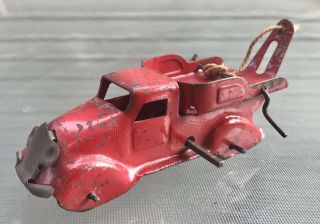 Marx 1930’s Wind Up Train Load Tow Truck 5”