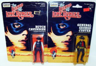 1980 Legend Of The Lone Ranger General George Custer Butch Cavendish 2 Figures