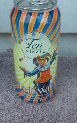 16oz Ten Ninety Half Wit Alminum Beer Can Cans Dow Blue