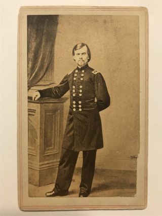 Antique Civil War Soldier Id’d Major General Franz Sigel York Cdv Photo