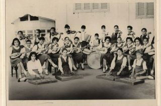 Egypt Vintage Photo.  Music Band For Girls 