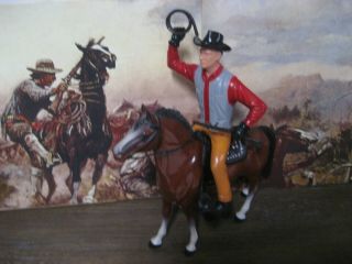 Hartland Seth Adams Wagonmaster Complete Horse Cowboy Saddle Hat Rifle Gun Whip