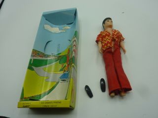 Vintage Topper Toys Dawn Doll Gary Figure W/original Box Shape 1970s 19