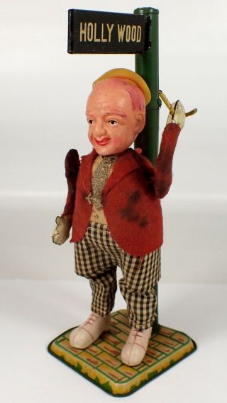 Vtg 40s Occupied Japan Wind - Up Celluloid Fred Astaire W Cane Tap Dancing Tin Toy