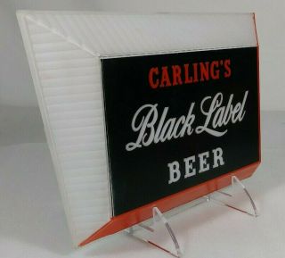 Old Carling ' s Black Label Beer 3 - D Back Bar Display Sign Cleveland Ohio OH 2