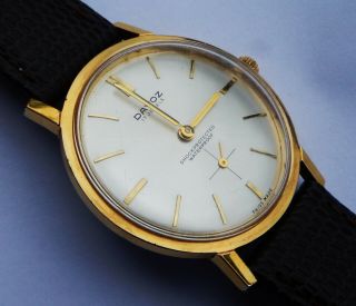 Quality Vintage Swiss Made Gold Plated Gents Davoz Mechanical Watch; 1960s