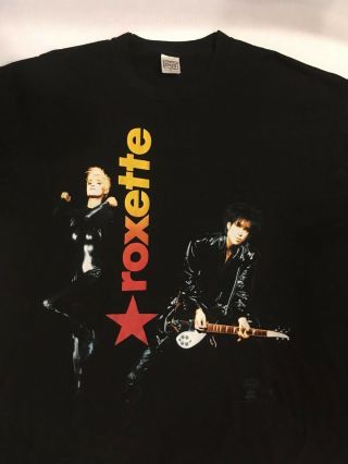 Vintage Roxette T - Shirt : Join The Joyride World Tour 1991 - 1992