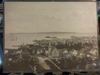 Saint Ignace Michigan Showing Mackinac Island In The Distance Wickman Photo 1913