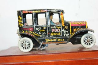 incredable Vintage 1950s Marx Old Jalopy Tin Wind Up Car, 2
