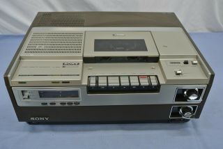 Vintage Sony Betamax X2 Beta Player Sl - 8600 Videocassette Recorder