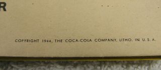 Vtg 1945 TEENAGE PIN UP GIRLS COCA - COLA CALENDAR Complete Advertising MINTY 2