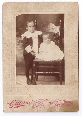 Victorian Photo Boy Baby Huge Lace Collar Cuffs Children Fashion Fauntleroy 2