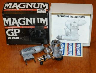 Magnum Gp 10 Rc Model Airplane Engine Muffler.  10 Vintage Glow Motor Box 1.  6cc