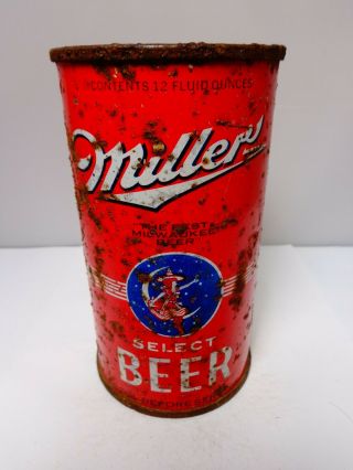 Miller Select Oi & Irtp Flat Top Beer Can 99 - 31 Milwaukee,  Wisconsin