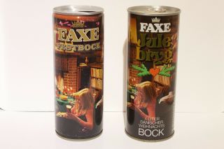Two Holiday Bock Cans From Faxe - Denmark