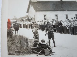 1933 Press Photograph Photo Uniontown PA Coal Miner Worker Strike Picket 4