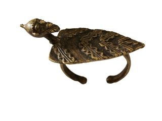 African Dogon Bronze Bracelet W/ A Figure Mali Gold Weight