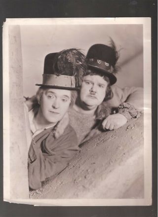 1936 Stan Laurel And Oliver Hardy " The Bohemian Girl " Publicity Photo