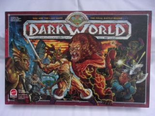 Vintage Dark World Board Game Mattel 1992 / 99.  9 Complete Euc