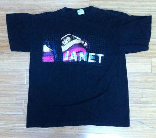 Janet Jackson Vintage 1990s/2000s Concert Tour T - Shirt Michael (sofa)